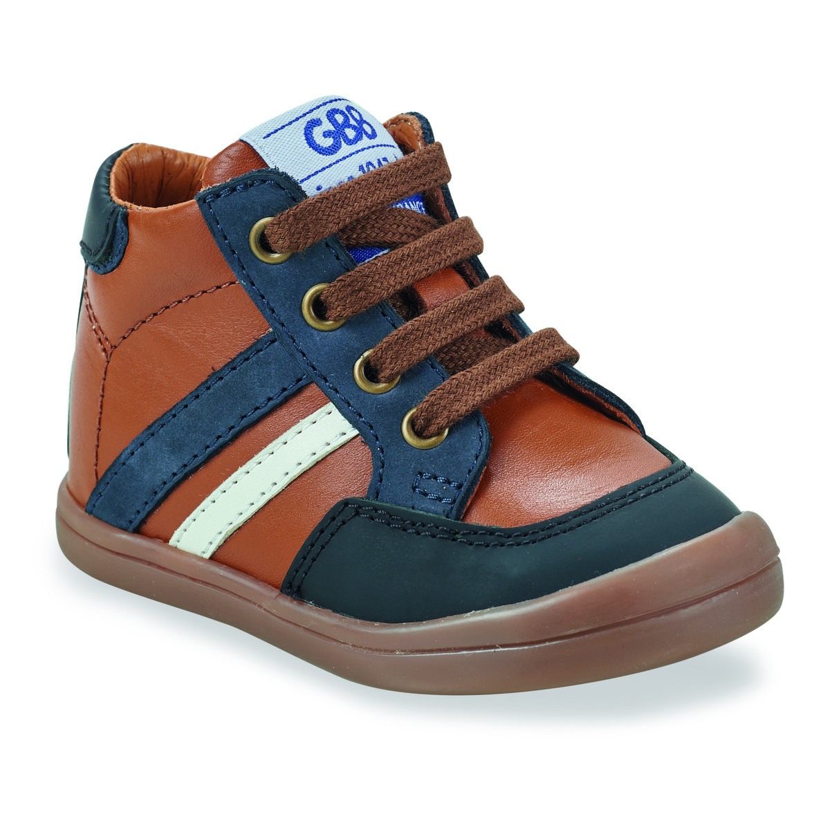 Shoes Boy High top trainers GBB MERIC Brown