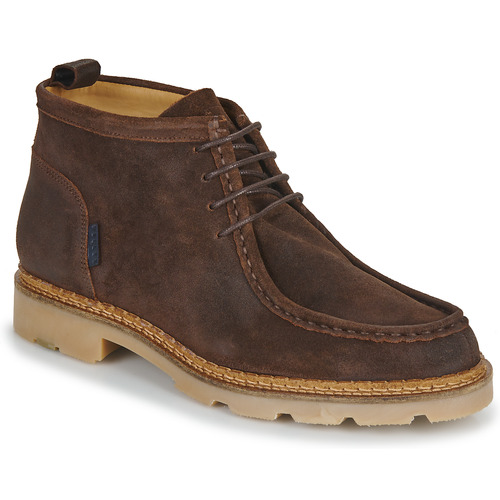 Shoes Men Mid boots Pellet MARIO Velvet / Oiled / Chocolate
