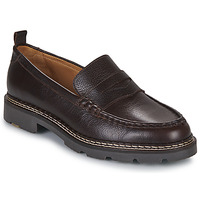 Shoes Men Loafers Pellet MILO Veal / Graine / Pull / Cup / Chocolate