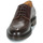 Shoes Men Derby shoes Pellet BRUNO Veal / Smooth / Brushed / Chocolate / Veal / Graine / Chocolate