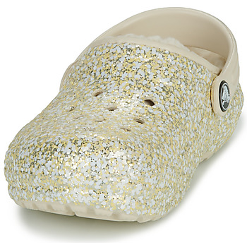 Crocs Classic Lined Glitter Clog K Beige / Gold