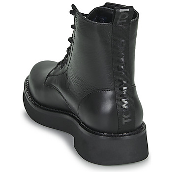 Tommy Jeans TJW LACE UP FLAT BOOT Black