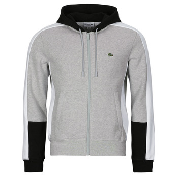 Clothing Men Jackets Lacoste SH1301-SJ1 Black / White / Grey