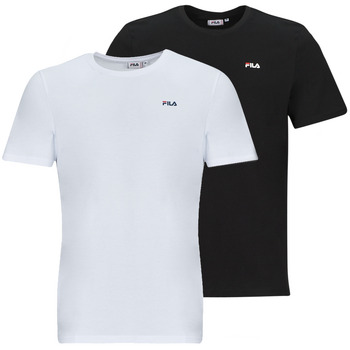 Clothing Men short-sleeved t-shirts Fila BROD TEE PACK X2 White / Black