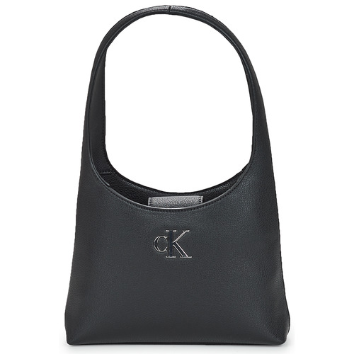 Buy the Calvin Klein Black Leather Large Shoulder Shopper Tote Bag Handbag