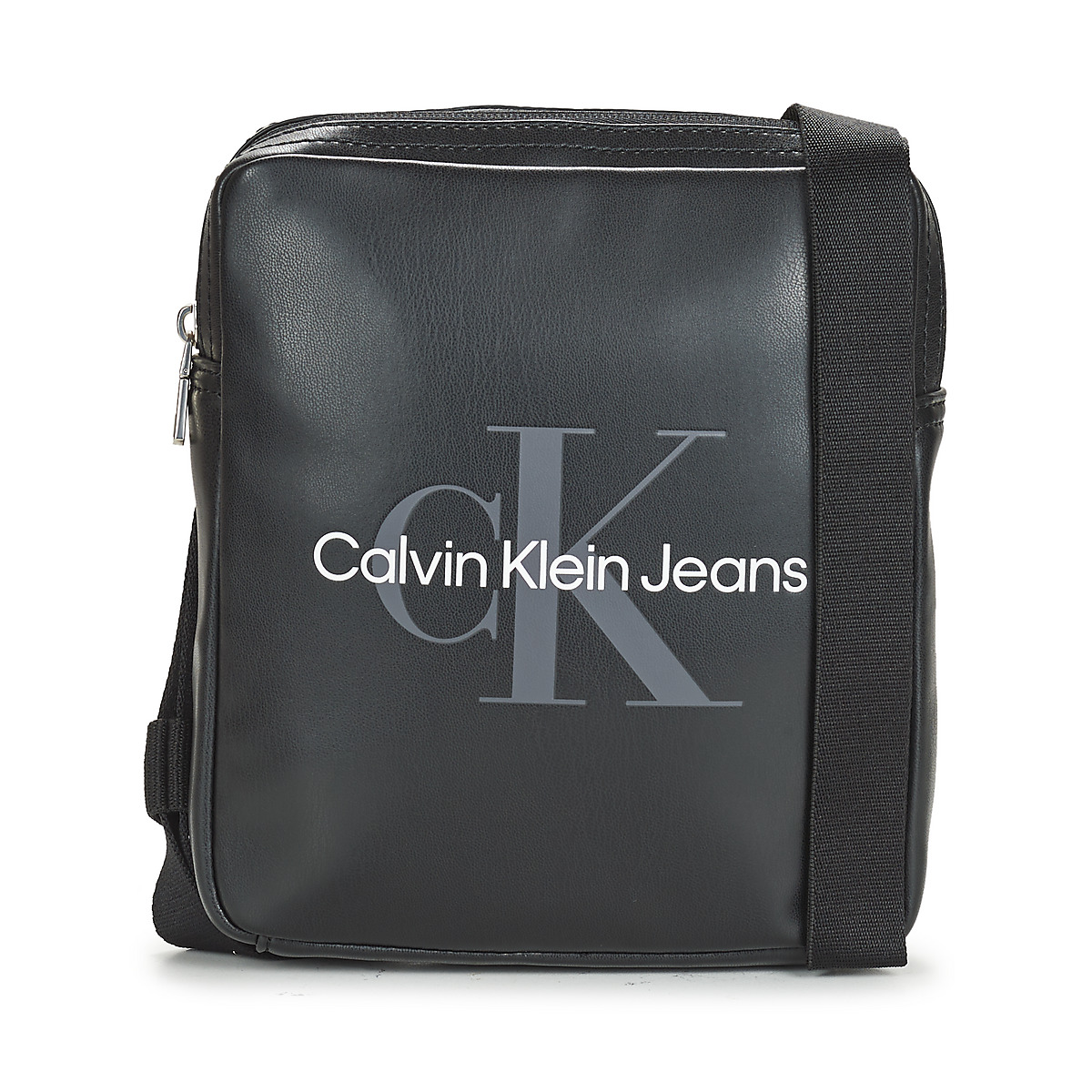 Calvin Klein Jeans MONOGRAM SOFT REPORTER18 Black - Fast delivery | Spartoo  Europe ! - Bags Pouches / Clutches Men 77,00 €