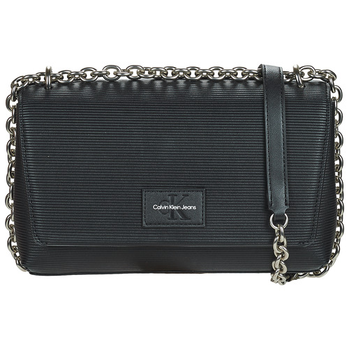 CALVIN KLEIN JEANS - Women's faux-leather wallet with double logo -  K60K60763401F - Black