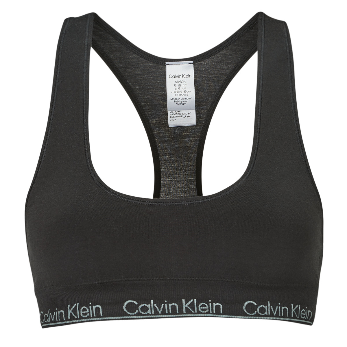 Calvin Klein Modern Cotton Racerback Black Bralette