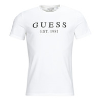 Clothing Men short-sleeved t-shirts Guess CN SS TEE White