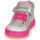 Shoes Girl High top trainers Agatha Ruiz de la Prada LUCKY Silver / Pink