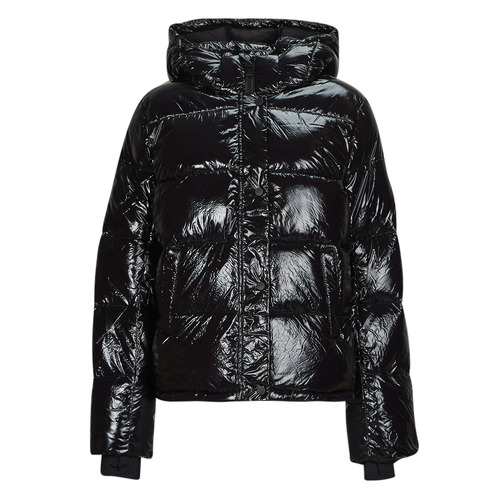 Buy Lipsy Black Short Belted Fur Hood Padded Coat from Next Luxembourg