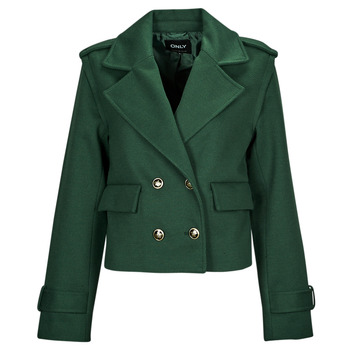 Clothing Women Leather jackets / Imitation leather Only ONLMOLLY SHORT JACKET CC OTW Green