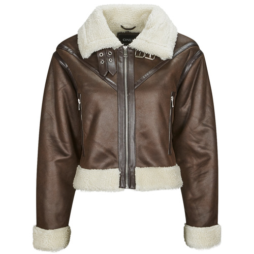 Tiger Brown Leather Jacket – DAFNE