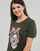 Clothing Women short-sleeved t-shirts Only ONLABELLA L/S GLITTER V-NECK CS KNT Kaki