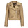 Clothing Women Leather jackets / Imitation leather Only ONLSCOOTIE FAUX SUEDE BIKER JACKET OTW Beige