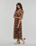 Clothing Women Long Dresses Only ONLPAM LIFE 2/4 MIDI DRESS PTM Brown