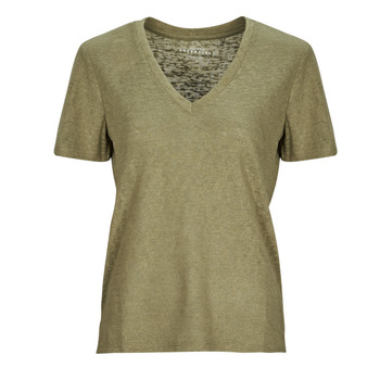 Clothing Women short-sleeved t-shirts Only ONLTANJA S/S SHINE TOP JRS Beige