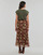 Clothing Women Skirts Only ONLPAM LIFE FLOWY MIDI SKIRT PTM Brown
