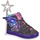 Shoes Girl High top trainers Skechers TWI-LITES 2.0 Black / Pink