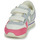 Shoes Girl Low top trainers Gola Daytona Quadrant Strap Beige / Silver / Pink