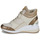 Shoes Women High top trainers MICHAEL Michael Kors GENTRY HIGH TOP Beige / Gold