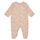 Clothing Girl Sleepsuits Petit Bateau LAUNA Pink / White