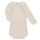 Clothing Children Sleepsuits Petit Bateau BODY US ML CUR DE BEURRE PACK X3 White