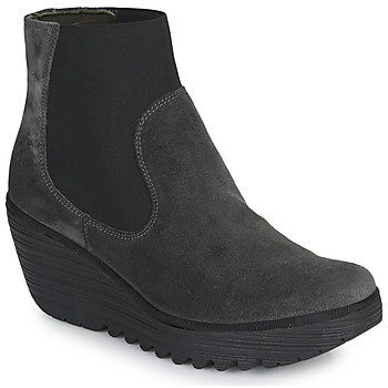 Shoes Women Mid boots Fly London YADE Grey