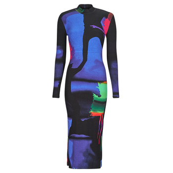 Clothing Women Long Dresses Desigual HOLOGRAM - LACROIX Multicolour