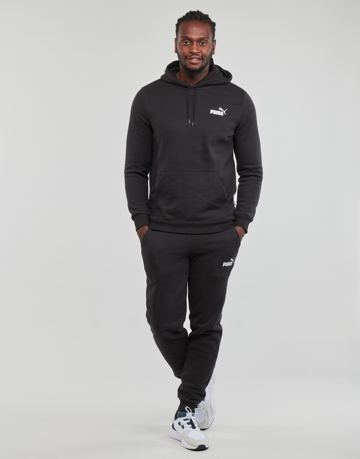 Puma FEEL GOOD HOODED SWEAT SUIT FL CL Black - Fast delivery