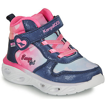 Shoes Girl High top trainers Kangaroos K-SL Glim EV Marine / Pink