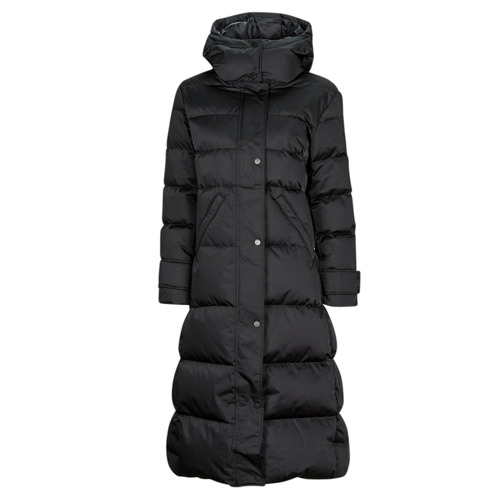 Guess INES LONG DOWN JACKET Black - Fast delivery  Spartoo Europe ! -  Clothing Duffel coats Women 255,20 €