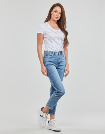 Guess SS VN 4G ALLOVER TEE White