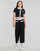 Clothing Women Wide leg / Harem trousers Karl Lagerfeld CLASSIC KNIT PANTS Black / White