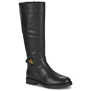 Shoes Women Boots Lauren Ralph Lauren HALLEE-BOOTS-TALL BOOT Black