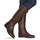 Shoes Women Boots Lauren Ralph Lauren JUSTINE-BOOTS-TALL BOOT Cognac