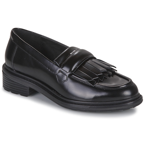 Shoes Women Loafers Geox D WALK PLEASURE Black