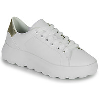 Shoes Women Low top trainers Geox D SPHERICA EC4.1 SNEAKERS White / Silver