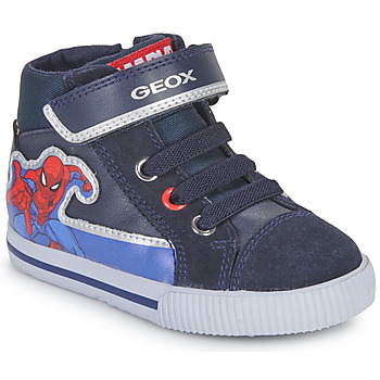 Shoes Boy High top trainers Geox B KILWI BOY D Marine / Red