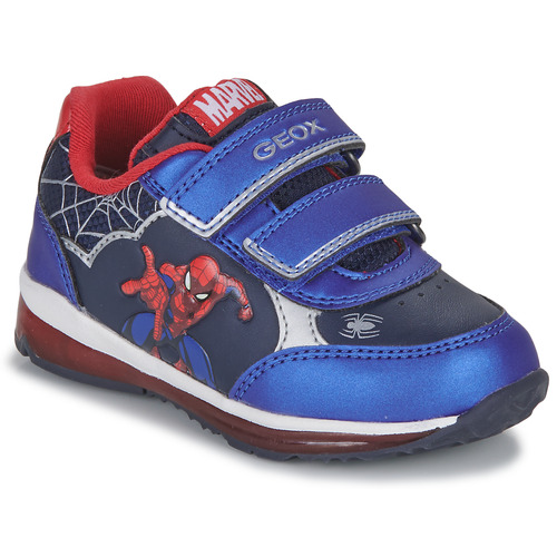 Shoes Boy High top trainers Geox B TODO BOY A Marine / Red