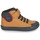 Shoes Boy High top trainers Geox J GISLI BOY F Brown / Black
