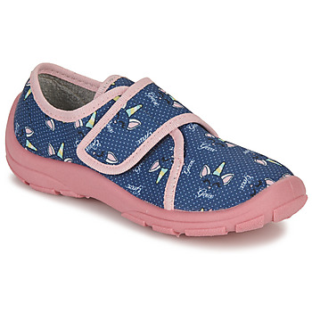 Shoes Girl Slippers Geox J NYMEL GIRL A Marine / Pink