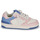 Shoes Girl Low top trainers Geox J WASHIBA GIRL D Pink / Beige / Blue