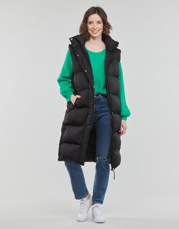Superdry STUDIOS - | - Women delivery Spartoo GILET € ! QUILTED Fast black 105,60 LONGLINE coats Europe Clothing Duffel