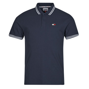 Clothing Men short-sleeved polo shirts Tommy Jeans TJM CLSC TIPPING DETAIL POLO Marine