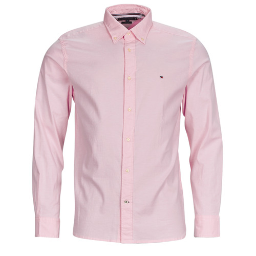 Clothing Men long-sleeved shirts Tommy Hilfiger 1985 FLEX OXFORD RF SHIRT Pink