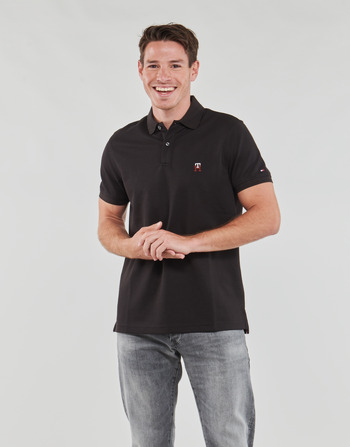 Tommy Hilfiger MONOGRAM SMALL IMD REG POLO Black - Fast delivery  Spartoo  Europe ! - Clothing short-sleeved polo shirts Men 79,20 €