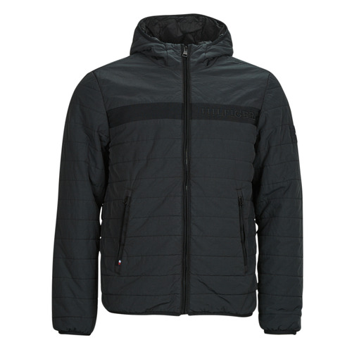 Tommy Hilfiger GMD PADDED HOODED JACKET Black - Fast delivery