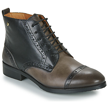 Shoes Women Mid boots Pikolinos ROYAL W4D Grey / Black