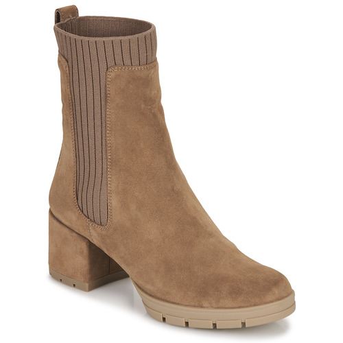 Shoes Women Ankle boots Unisa JOLTO Taupe